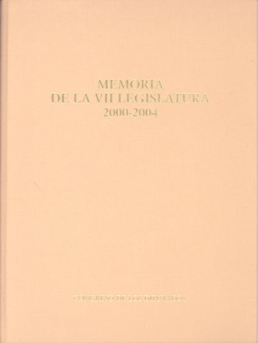 Memoria de la VII Legislatura 2000-2004-0