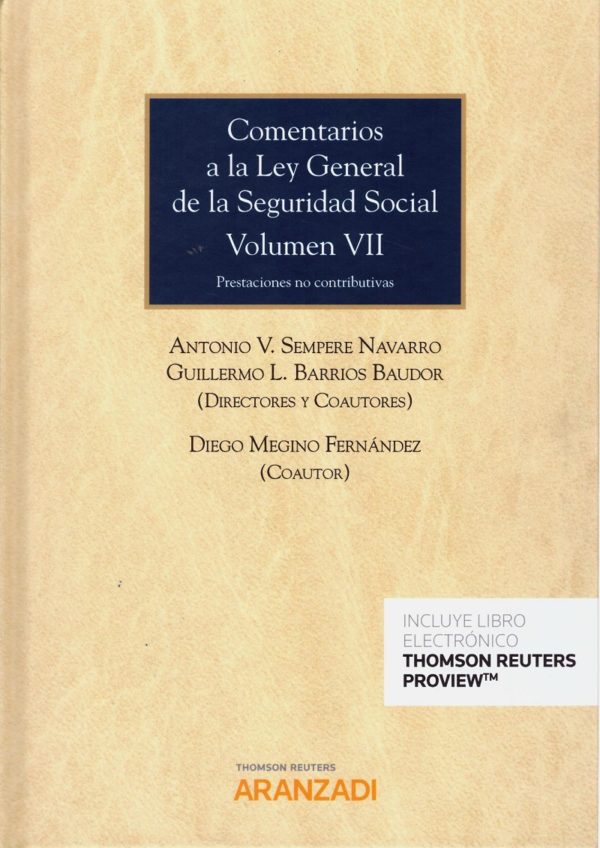 Comentarios a la Ley General de la Seguridad Social, 07 Prestaciones no Contributivas-0