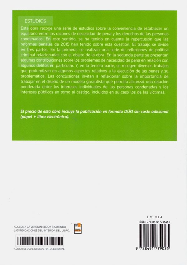 Derechos del Condenado y Necesidad de Pena -26924