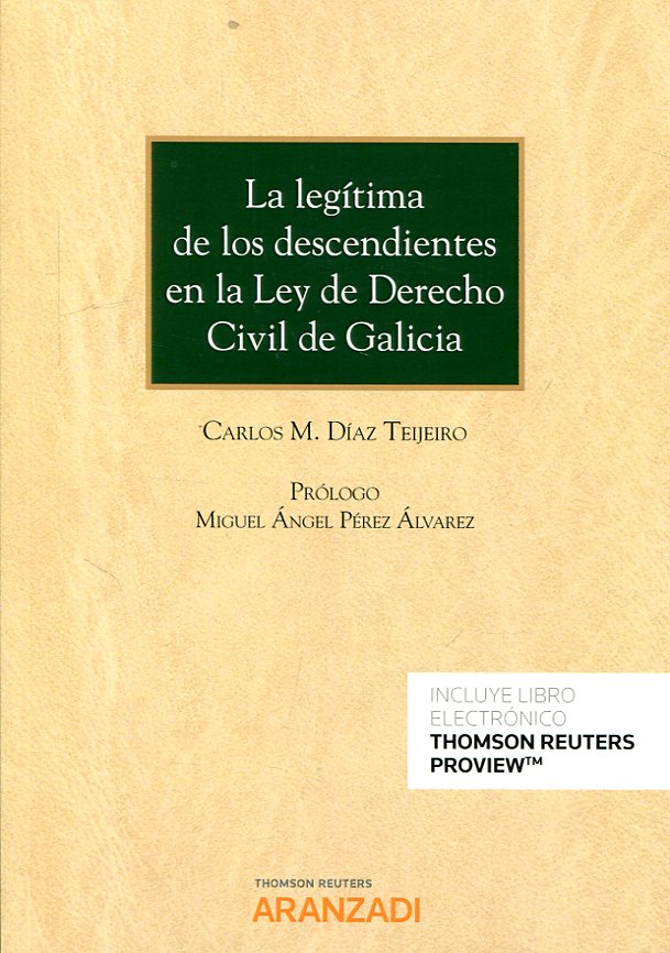 Legítima de los Descendientes en la ley de Derecho Civil de Galicia -0