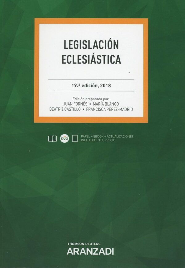 Legislación eclesiástica 2018 -0