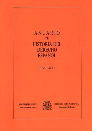 Anuario de Historia del Derecho Español 87 (2017) -0