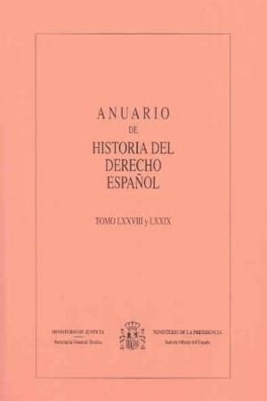 Anuario de Historia del Derecho Español 78/79 (2008-2009) -0