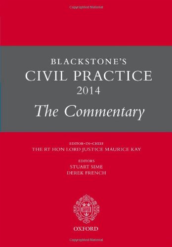 Blackstone's Civil Practice 2014. The Commentary -0