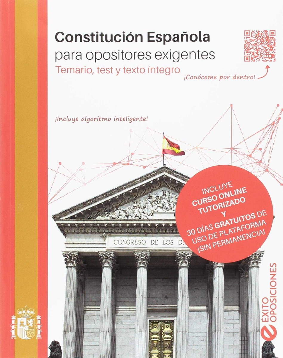Constitución Española para opositores exigentes. Temario, test y texto íntegro-0
