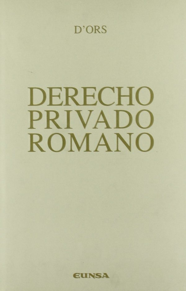 Derecho Privado Romano 2004 -0