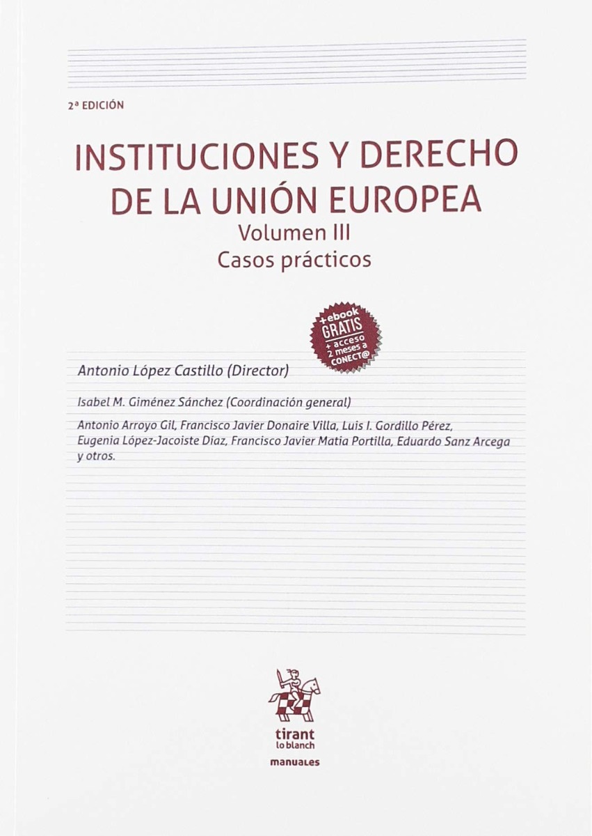 Instituciones y Derecho de la Unión Europea Volumen III 2018 Casos prácticos-0
