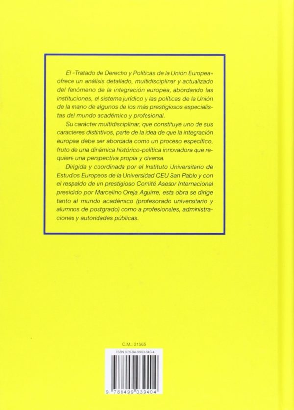 Tratado de Derecho y Políticas de la Unión Europea, Tomo VI -42663