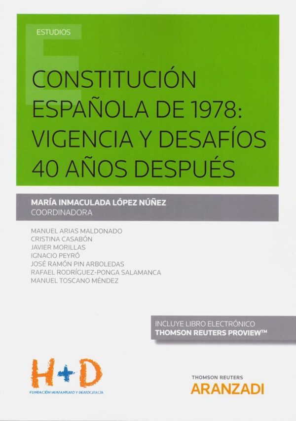 Constitución Española de 1978: Vigencia y Desafíos 40 Años después -0