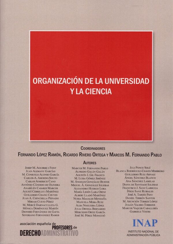 Organización de la Universidad y la Ciencia / 9788473516631