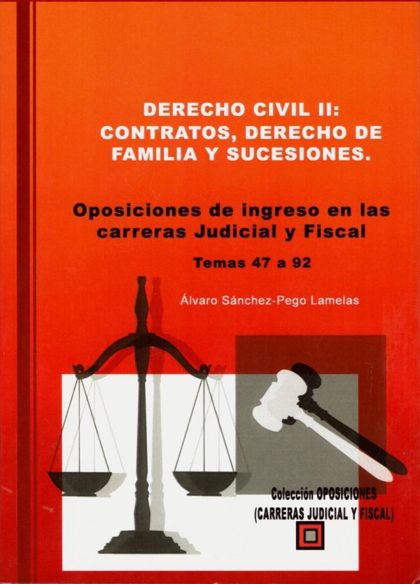 Derecho Civil II / A. SÁNCHEZ-PEGO / 9788494826443