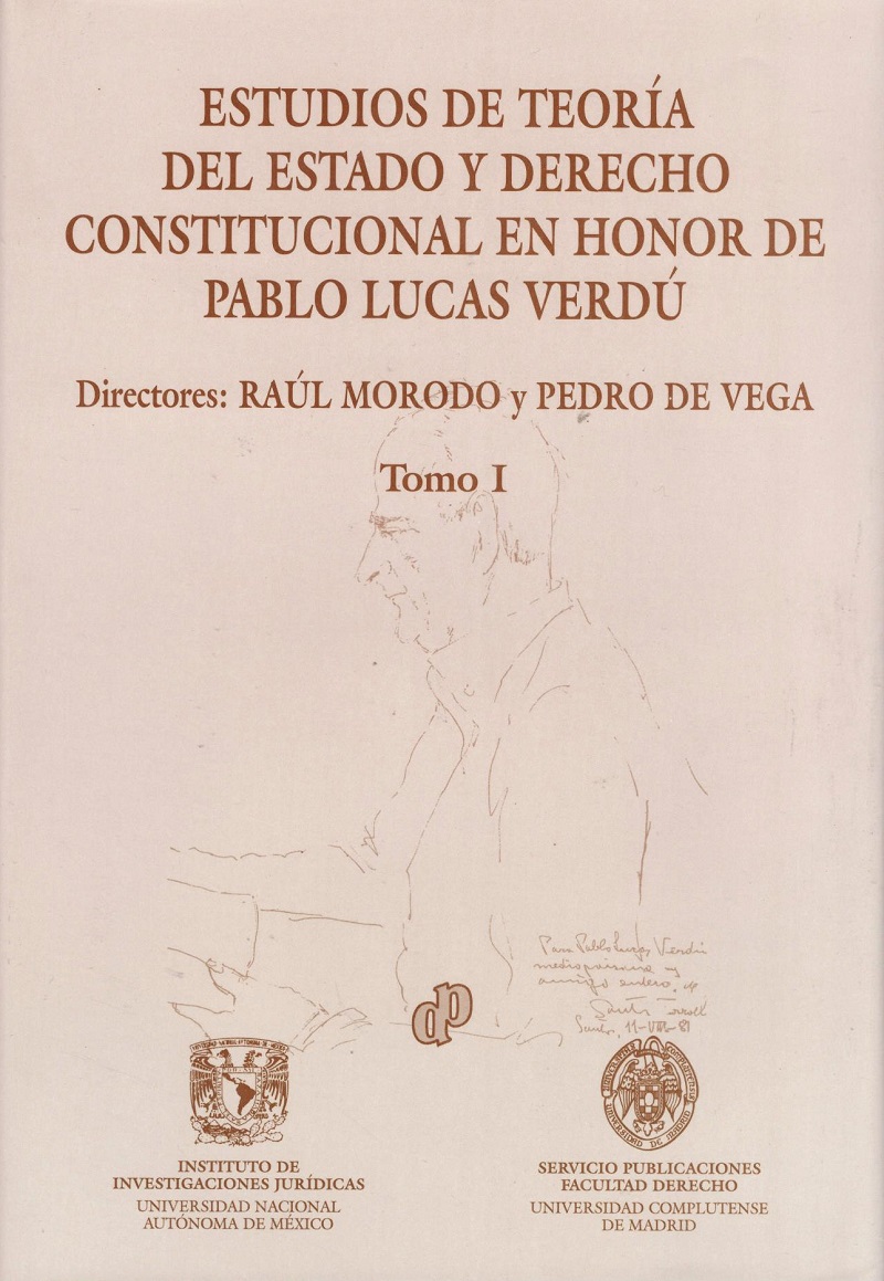 Estudios de Teoría del Estado y Derecho Constitucional en Honor de (Cartoné) Pablo Lucas Verdú 4 Tomos-0