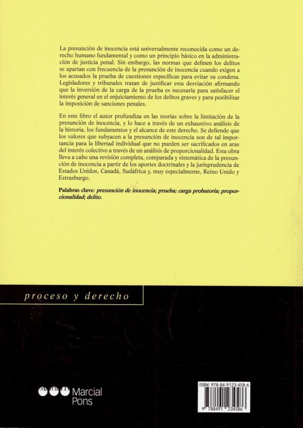 Presunción de Inocencia. Perspectiva desde el Derecho Probatorio y los Derechos Humanos -26549