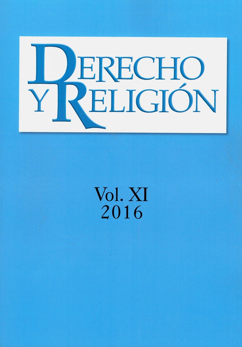 Derecho y Religión Vol. XI 2016 -0