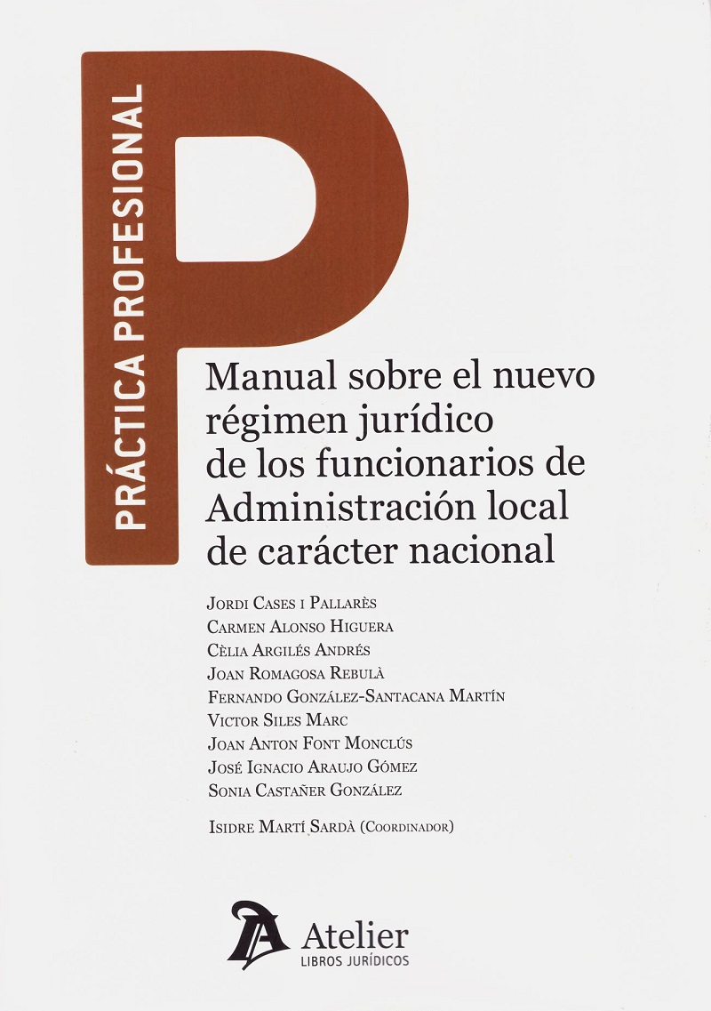 Manual sobre el Nuevo Régimen Jurídico de los Funcionarios de Administración Local de Carácter Nacional -0
