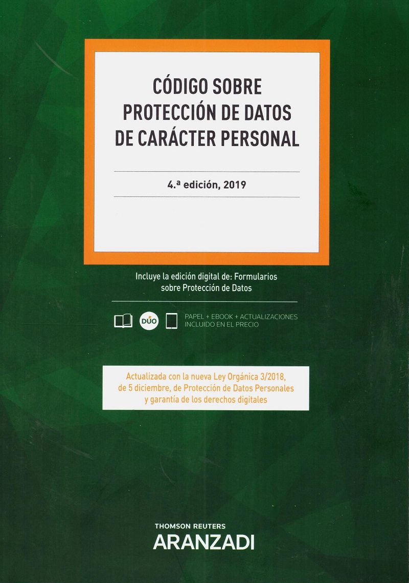 Código sobre protección de datos de carácter personal 2019 -0