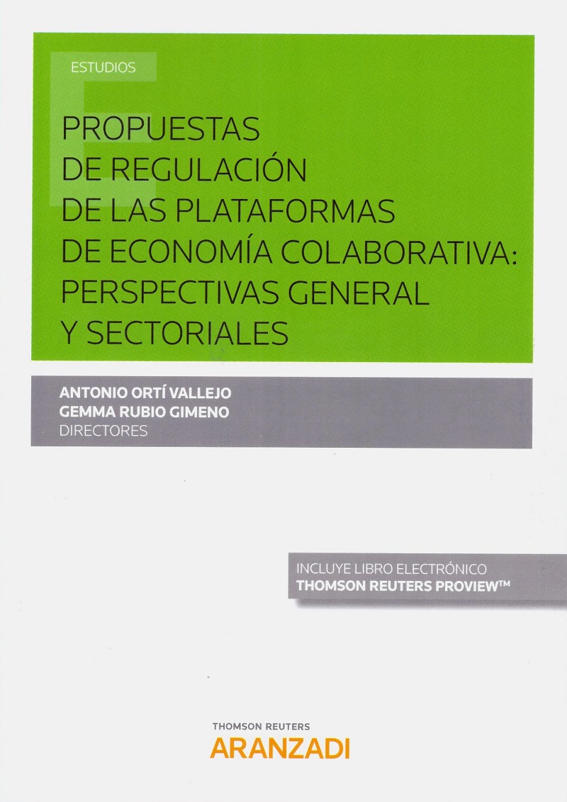 Propuestas de Regulación de las Plataformas de Economía Colaborativa: Perspectivas General y Sectorial -0