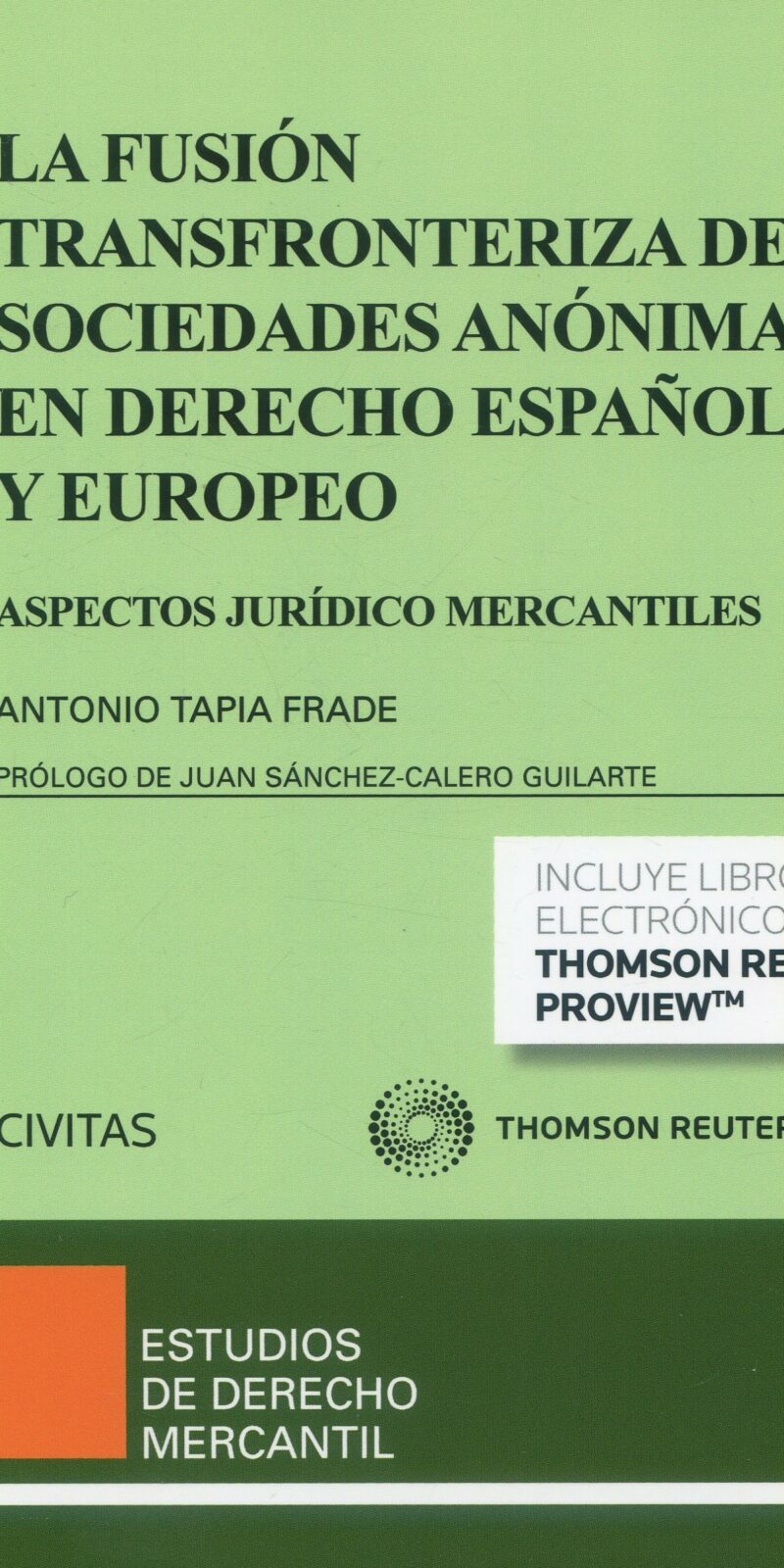 Fusión Transfronteriza Sociedades Anónimas /9788491520139