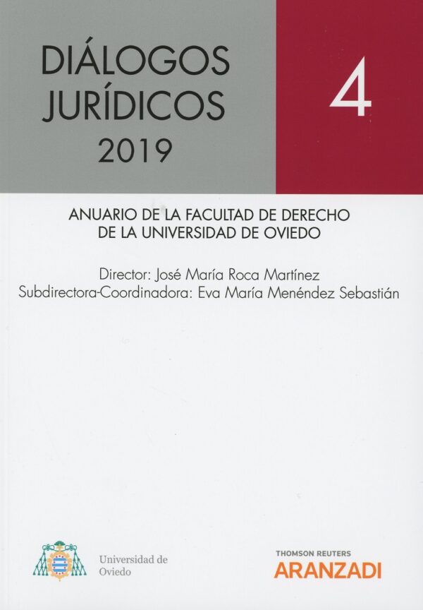 Diálogos Jurídicos 2019. Nº 4. Anuario de la Facultad de Derecho de la Universidad de Oviedo-0
