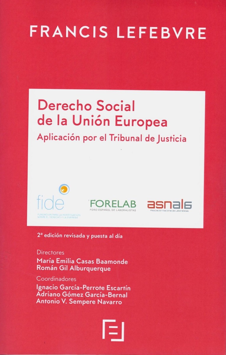 Derecho Social de la Unión Europea 2019. Aplicación por el Tribunal de Justicia-0