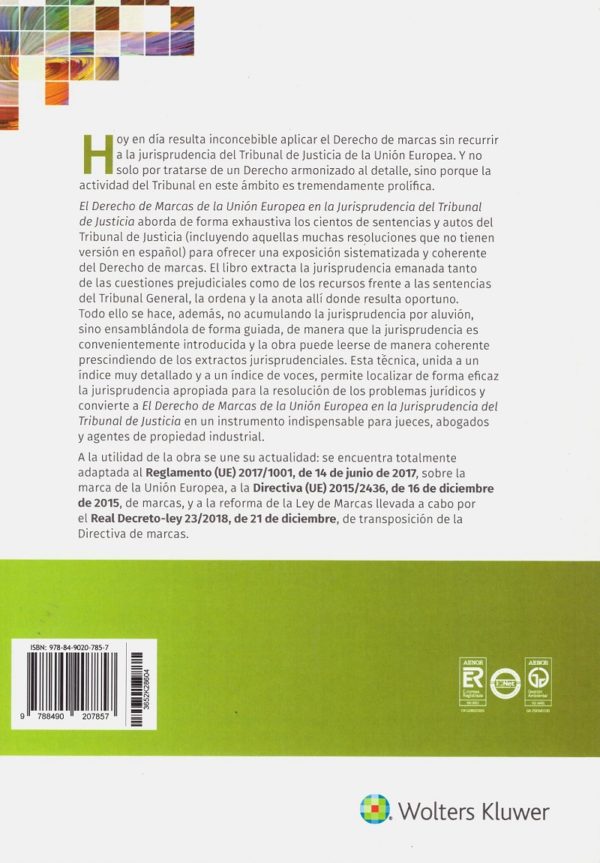 Derecho de Marcas de la UE en la Jurisprudencia del Tribunal de Justicia -28218