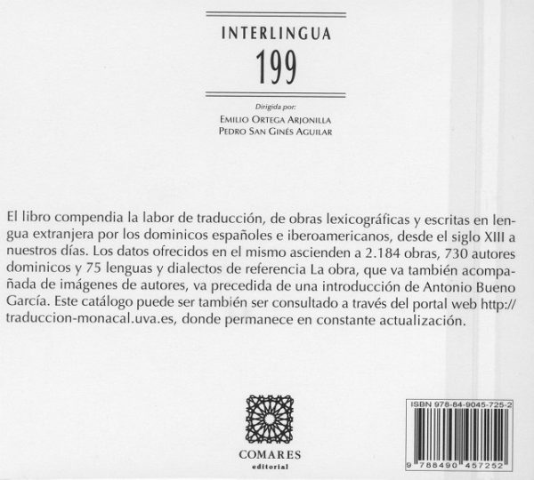 Catálogo Bibliográfico de Traductores, Lexiógrafos y Escritores en Lengua Extranjera. Dominicos Españoles e Iberoamericanos-27899