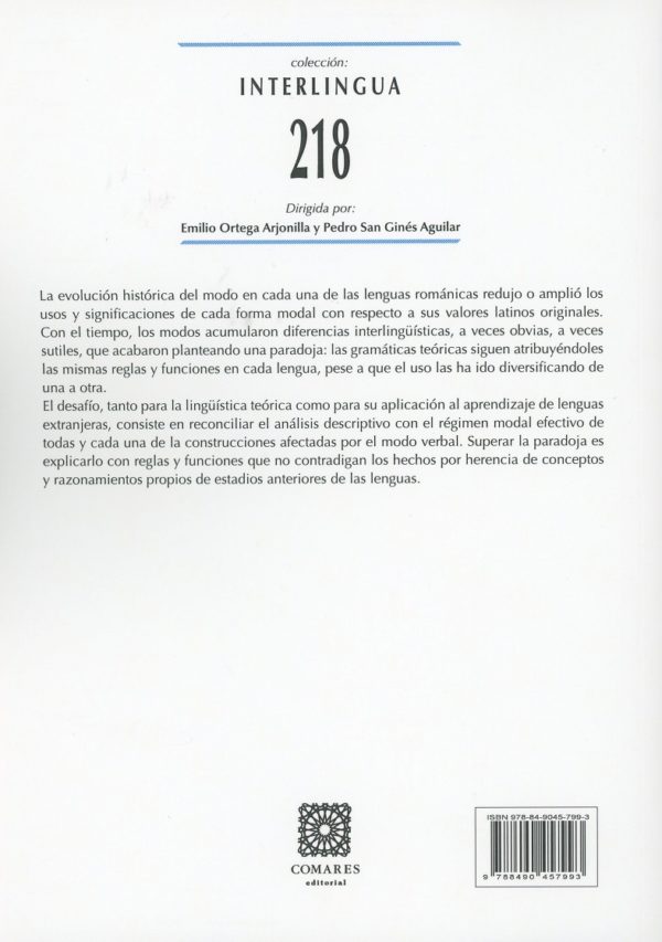 La Oposición Modal Indicativo-Subjuntivo en Español y en Italiano -27908