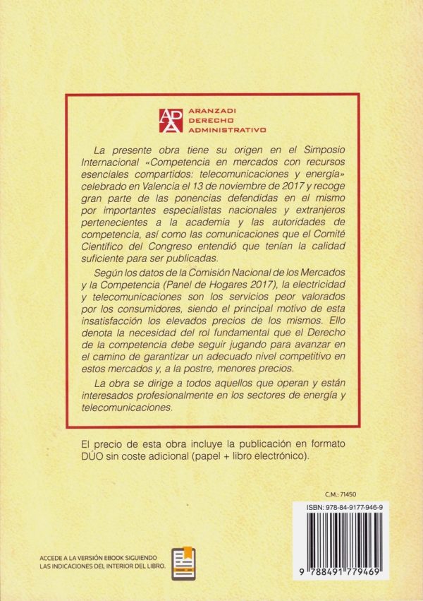 Competencia en mercados con recursos esenciales compartidos: telecomunicaciones y energía -26730