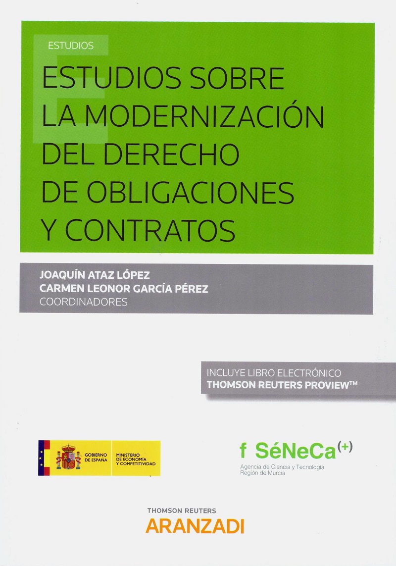 Estudios sobre la Modernización del Derecho de Obligaciones y Contratos -0