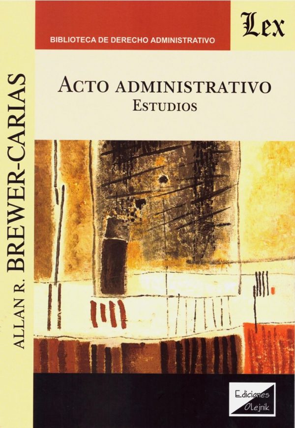 Acto Administrativo. Estudios -0