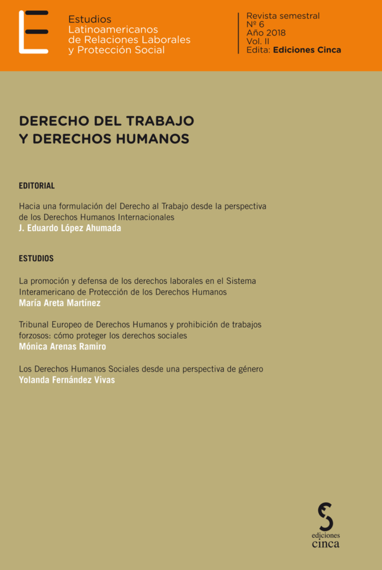 Estudios Latinoamericanos de Relaciones Laborales 2019 y protección social Nª 7 y 8 -0