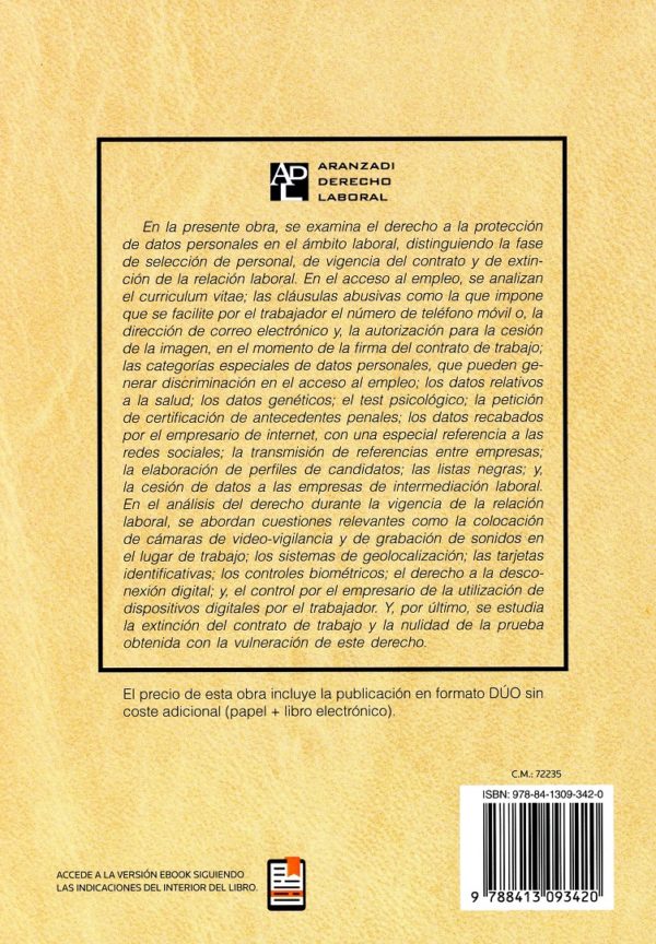 Derecho a la Protección de Datos Personales como Garantía de la Privacidad de los Trabajadores. -30468