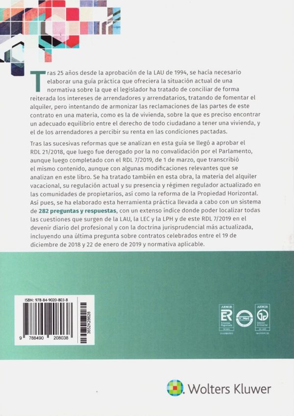 Guía práctica de arrendamientos urbanos y del alquiler vacacional -31690