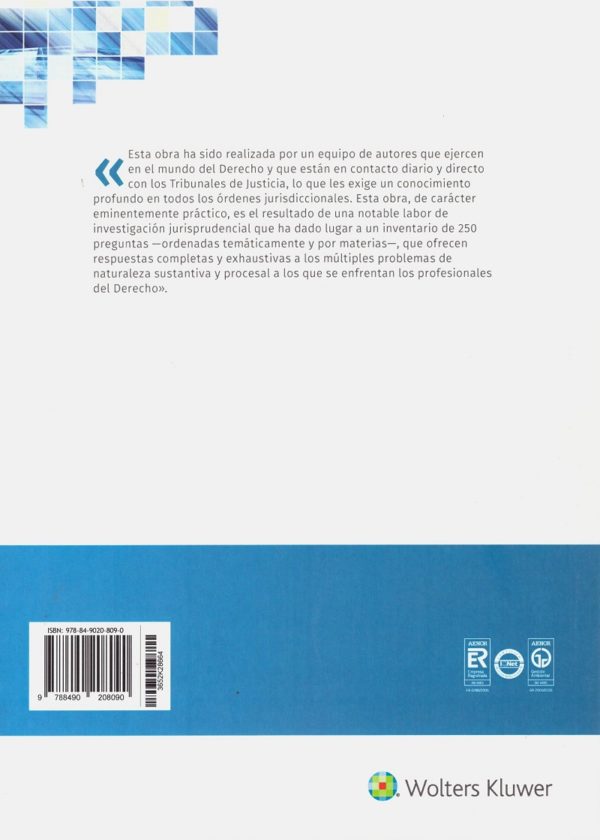 Cuestiones de Derecho Sustantivo y Procesal en la Reciente Jurisprudencia del Tribunal Supremo -30522