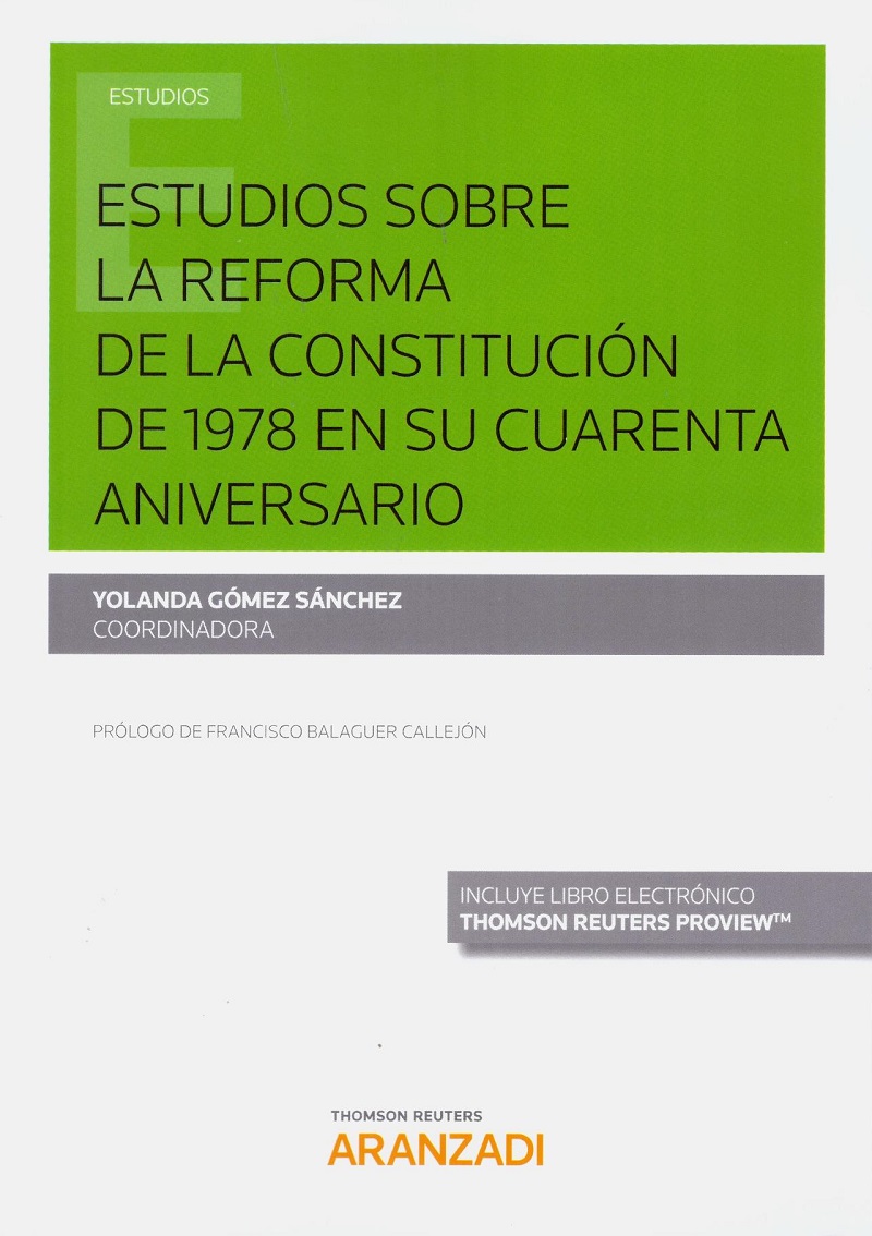 Estudios sobre la Reforma de la Constitución de 1978 en su Cuarenta Aniversario -0