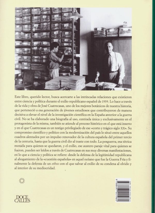 En tierra de nadie: José Cuatrecasas, las Ciencias naturales y el exilio en 1939 -29411