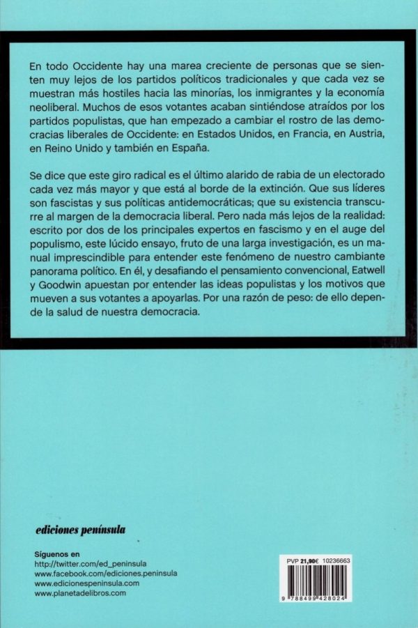 Nacionalpopulismo. Por qué está triunfando y de qué forma es un reto para la democracia. -29115