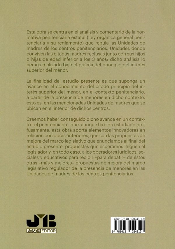 Principio del interés del menor. A propósito de la estancia de menores junto con sus madres reclusas, en centros penitenciarios-32281