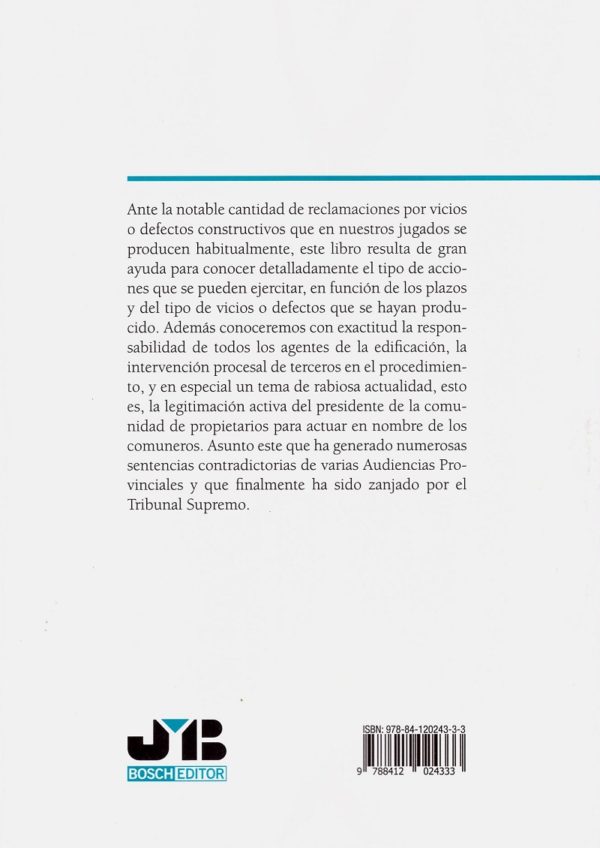 Reclamación por vicios o defectos constructivos. A la luz de la jurisprudencia del Tribunal Supremo-32476