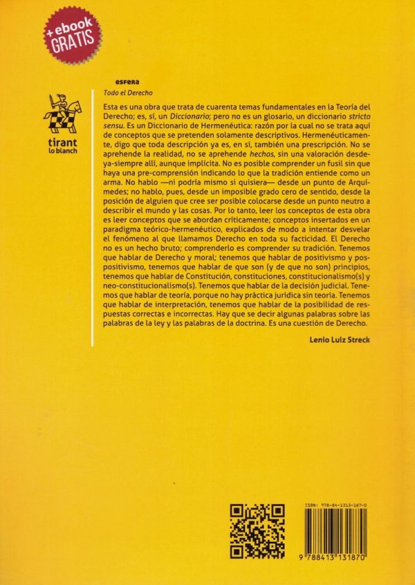 Diccionario de Hermenéutica. Cuarenta temas fundamentales de la Teoría del Derecho a la luz de la Crítica Hermenéutica del Derecho-31601