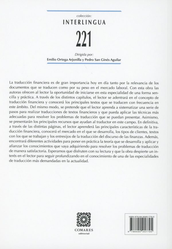 Aproximación a la traducción financiera inglés-español. Textos, términos y recursos documentales -32063