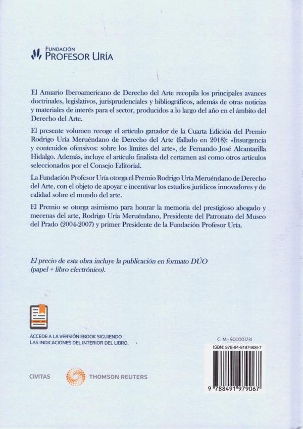Anuario Iberoamericano de derecho del arte 2018 -31053