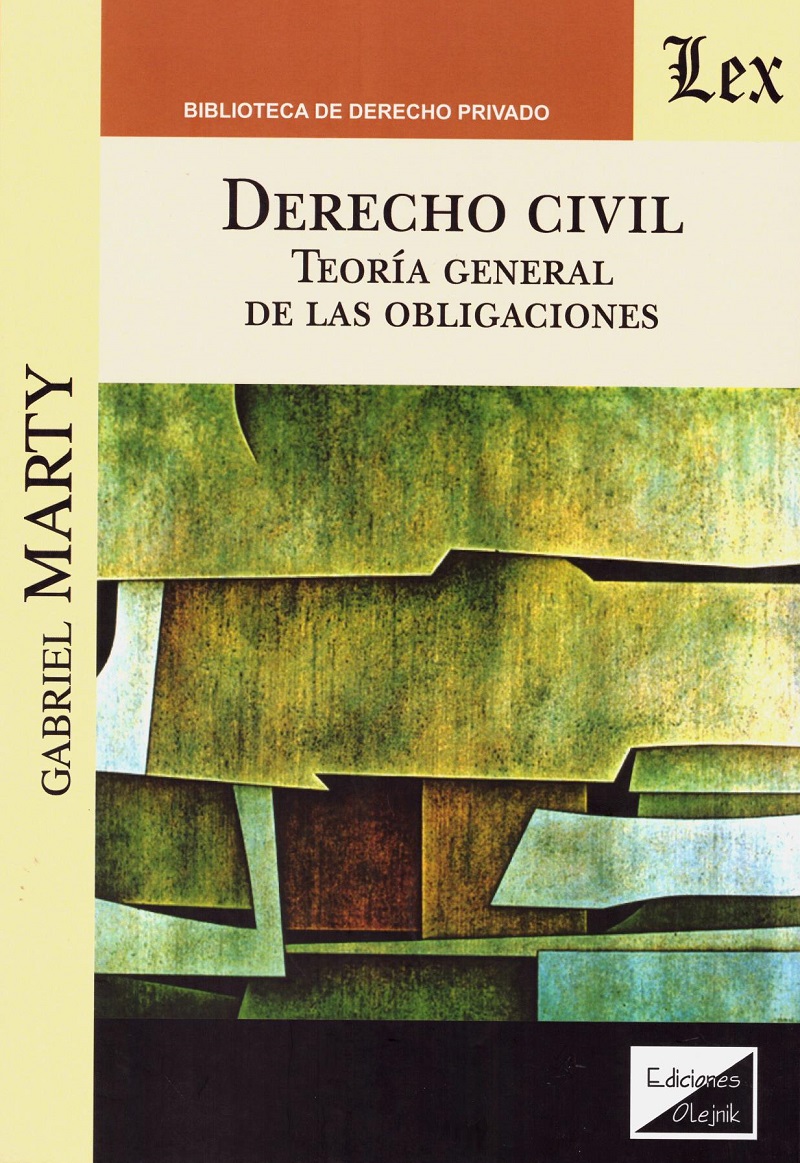 Derecho civil. Teoría general de las obligaciones -0