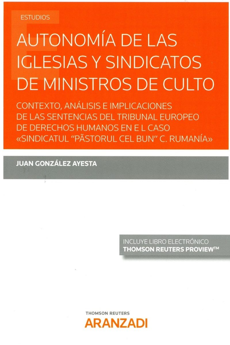 Autonomía de las iglesias y sindicatos de ministros de culto -0