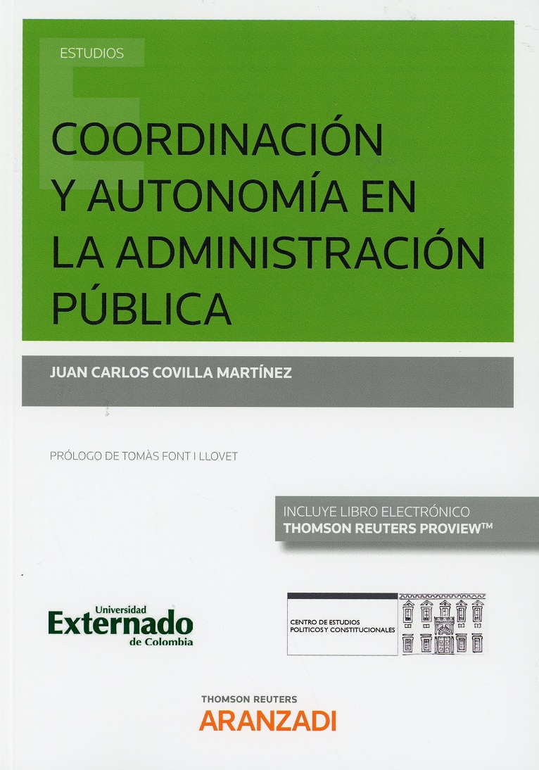 Coordinación y autonomía en la administración pública -0