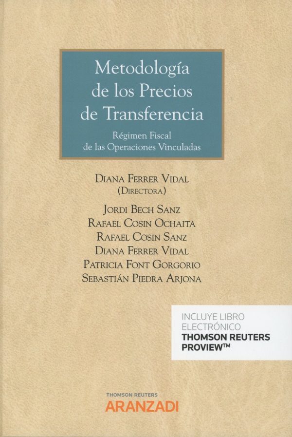 Metodología de los precios de transferencia. Régimen fiscal de las operaciones vinculadas-0