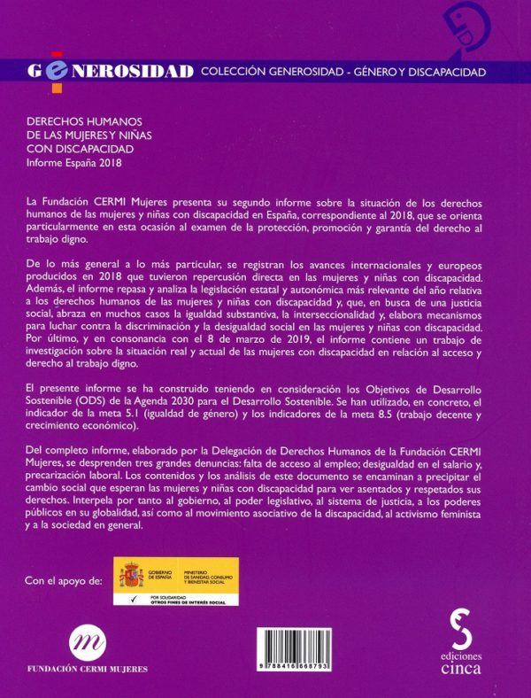 Derechos humanos de las mujeres y niñas con discapacidad. Informe España 2018-33064