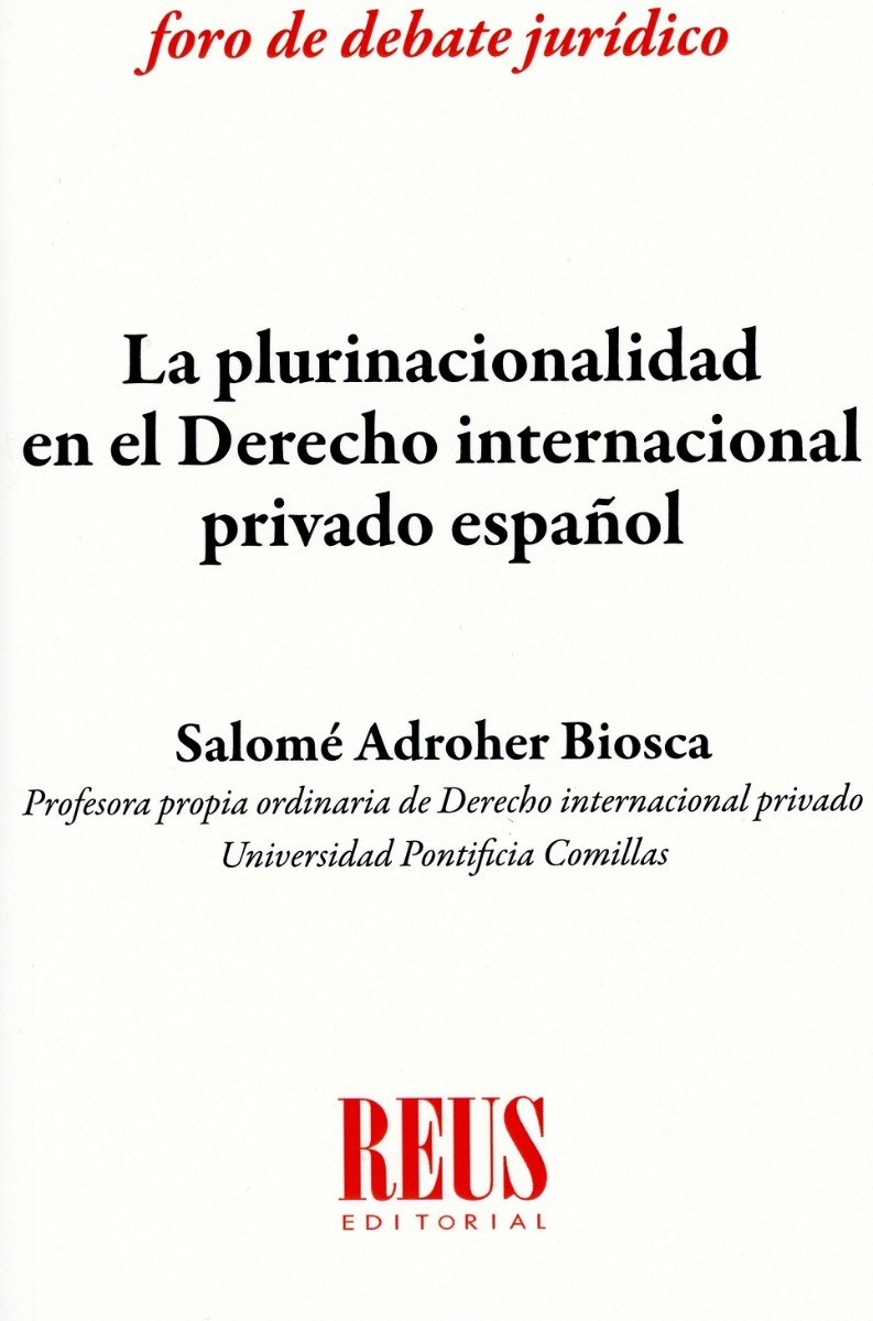 Plurinacionalidad en el derecho internacional privado español -0
