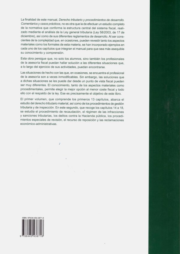 Derecho tributario y procedimientos de desarrollo 2019. 2 vols. Comentarios y casos Prácticos-33648