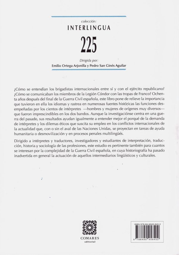 Lenguas entre dos fuegos. Intérpretes en la Guerra Civil española (1936-1939)-34195
